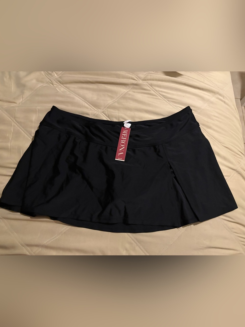 Merona Black Swim Skirt with Flattering A-Line